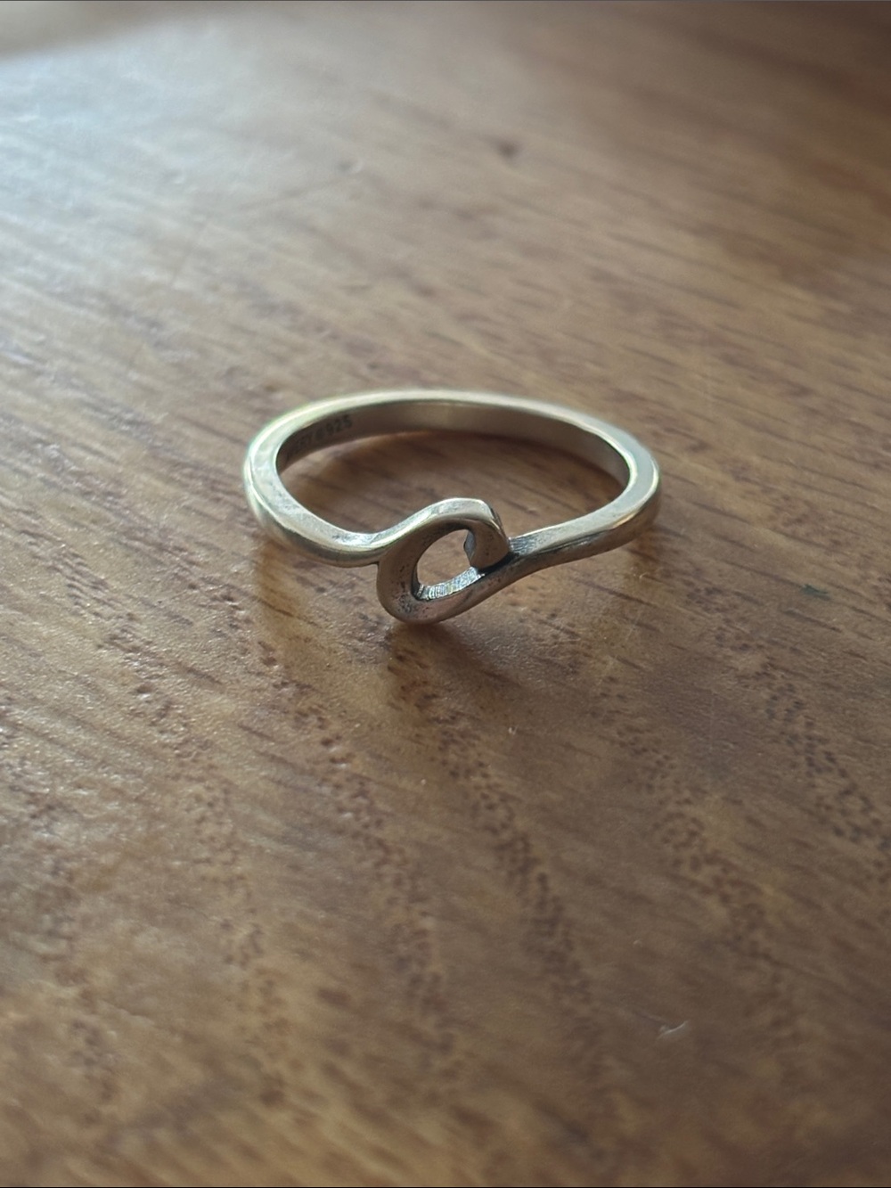New James Avery C Sterling initial ring